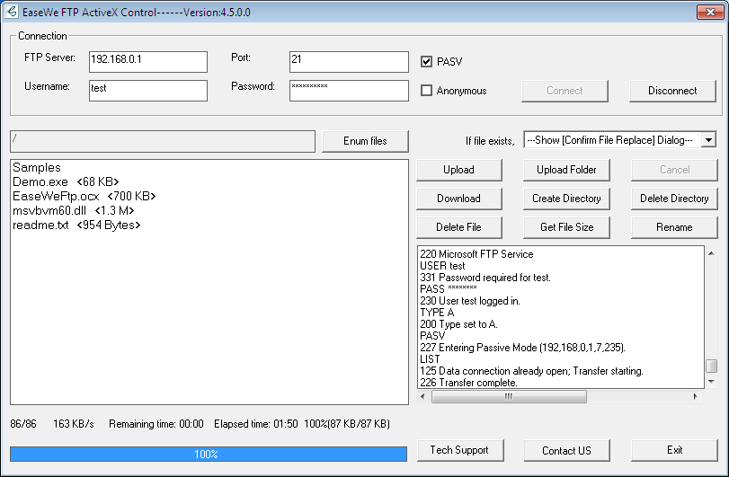 Easewe FTP OCX ActiveX Control 5.0 full